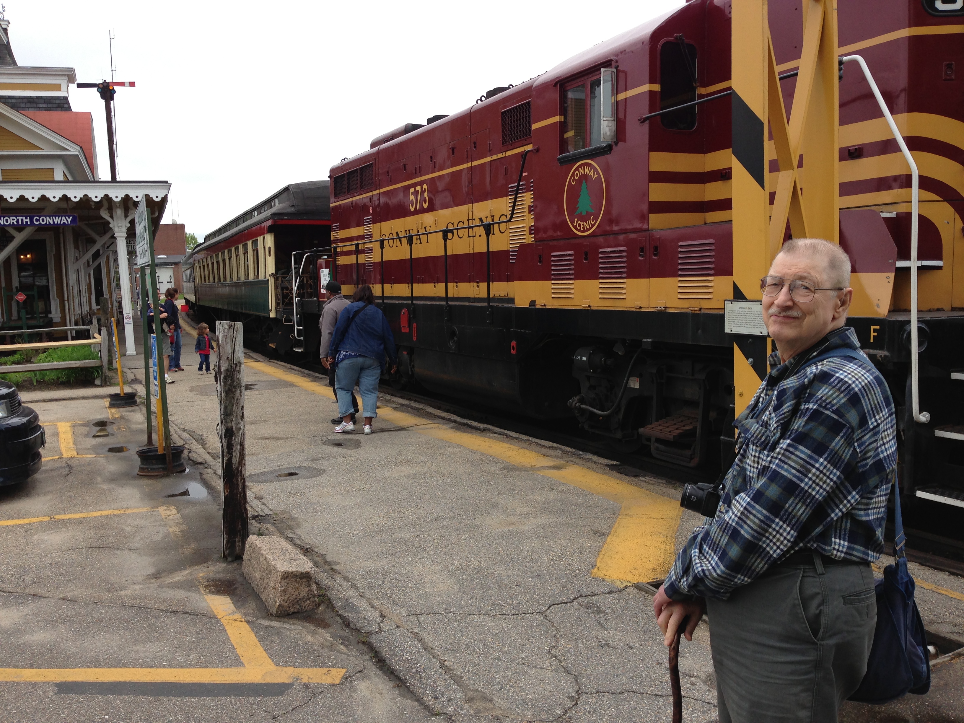 Dad in North Conway