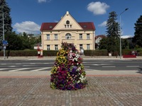 Town flower decoration
