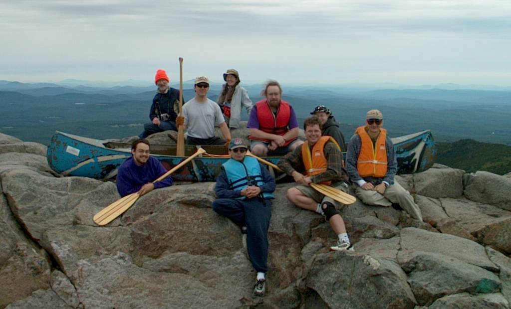 Canoe on top of Mount Monadnock